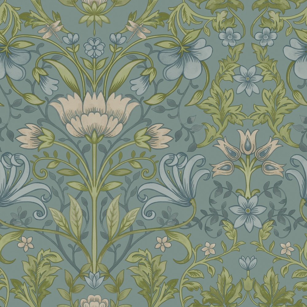 Holden Decor Emiliana Soft Blue Wallpaper 91471