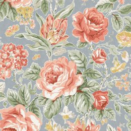 Laura Ashley Wild Roses Ochre Yellow Wallpaper