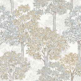 Galerie Cottage Tree Blue Wallpaper