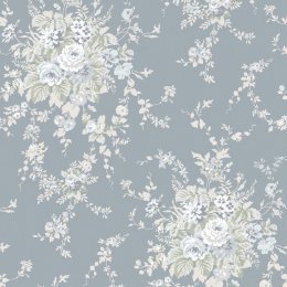 Rachel Ashwell Garden Floral Slate Grey Wallpaper