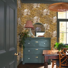 Bodenham Autumn Wallpaper roll shot featuring a woodland landscape in warm ochre tones