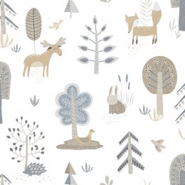 Galerie Country Animals Blue Wallpaper