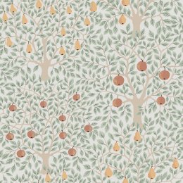 Galerie Apples & Pears White/Green Wallpaper