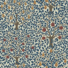 Galerie Apples & Pears Blue Wallpaper
