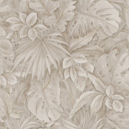 Galerie Eden Jungle Leaves Beige Wallpaper