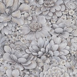 Galerie Eden Floral Texture Pink/Grey/Black Wallpaper