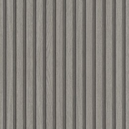 Galerie Eden Wood Stripe Grey Wallpaper