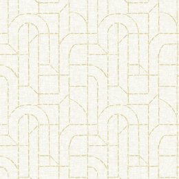 Integrity Golden Wallpaper featuring a geometric stitched pattern in a soft golden hue