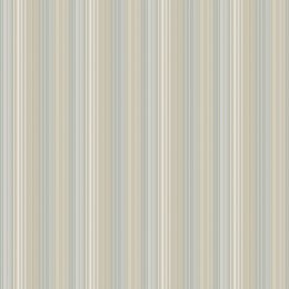 Galerie Pinstripe Beige / Teal Wallpaper