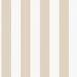 Galerie Awning Stripe Metallic Pearl Wallpaper