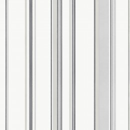 Galerie Casual Stripe Silver Grey Wallpaper