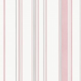 Galerie Casual Stripe Pink / Grey Wallpaper