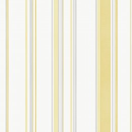 Galerie Casual Stripe Yellow / Greys Wallpaper