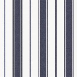 Galerie Heritage Stripe Navy Wallpaper