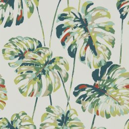 Harlequin Kelapa Emerald / Zest Wallpaper