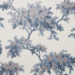 Crown Archive Tree Dark Blue Wallpaper with detailed tree branch illustrations