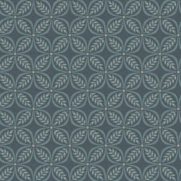 Crown Morgrove Trellis Blue Wallpaper