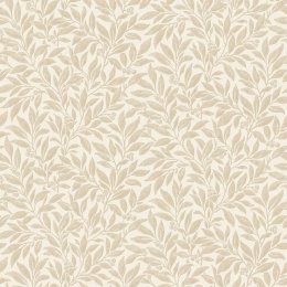 Crown Winter Berry Beige Wallpaper with delicate berry and leaf pattern