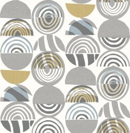 A Street Prints Mahe Yellow & Grey Wallpaper