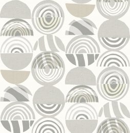 A Street Prints Mahe Yellow & Grey Wallpaper