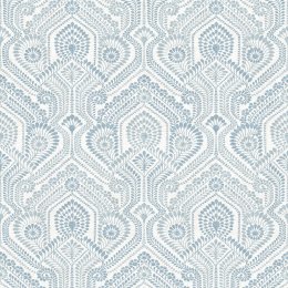 A Street Prints Fernback Blue Wallpaper