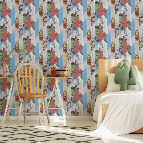 Marvel Wood Panel Wallpaper Room