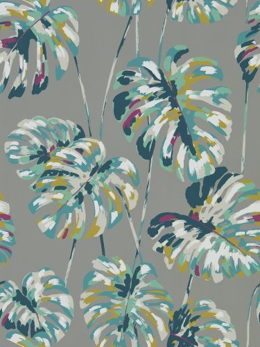 Harlequin Kelapa Lagoon & Cerise Wallpaper Long