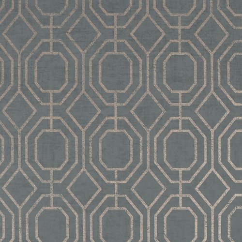 Superfresco Easy Luxe Geo Charcoal Wallpaper 115932