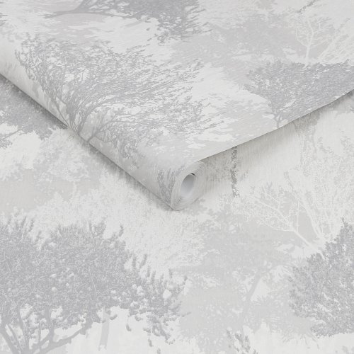 Superfresco Easy Birch Silver Wallpaper Roll