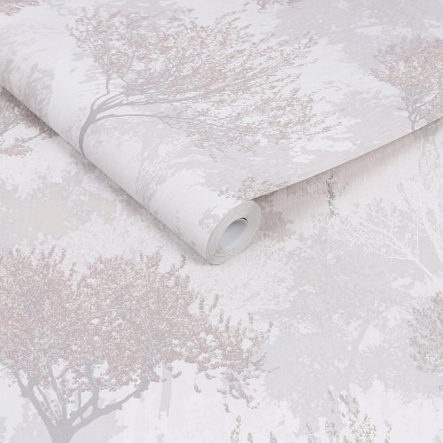 Superfresco Easy Birch Mauve Wallpaper Roll