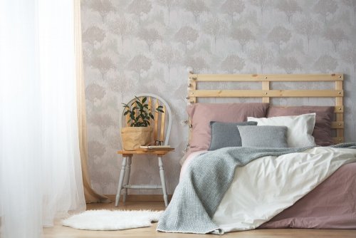 Superfresco Easy Birch Mauve Wallpaper Room 2