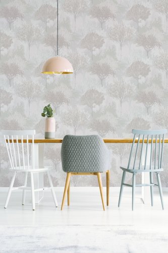 Superfresco Easy Birch Mauve Wallpaper Room