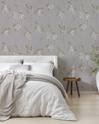 Superfresco Easy Wisteria Light Mauve Wallpaper Room