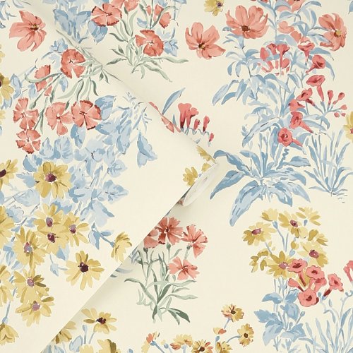 Laura Ashley Megan Ochre Yellow Wallpaper Roll