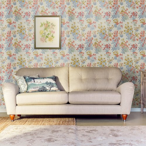 Laura Ashley Megan Ochre Yellow Wallpaper Room