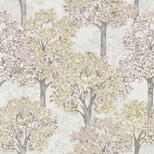 Galerie Cottage Tree Pink Galerie Wallpaper