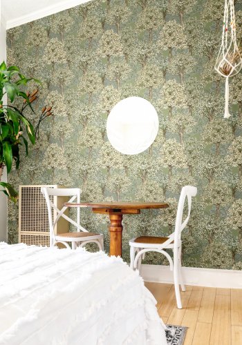 Galerie Cottage Tree Green Wallpaper Room