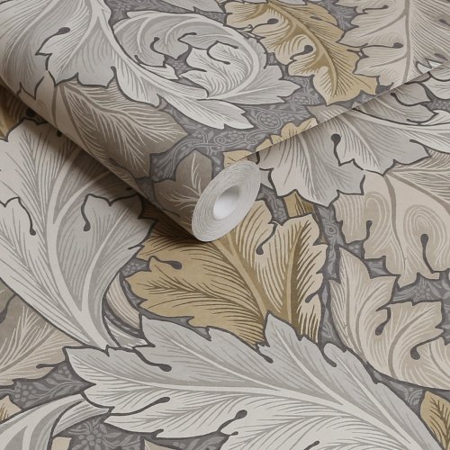 Morris at Home Acanthus Neutral Wallpaper Roll