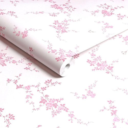 Rachel Ashwell Butterflies Pink Wallpaper Roll