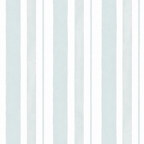 Rachel Ashwell Watercolour Stripe Blue Wallpaper