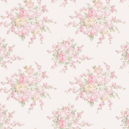 Rachel Ashwell Rose Blossom Pink Multi Wallpaper