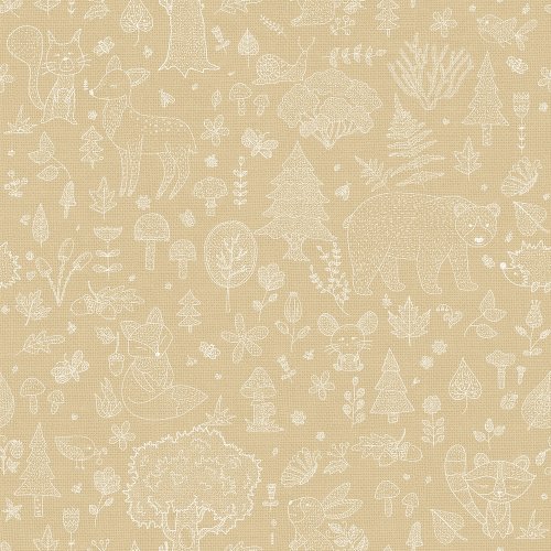 Galerie Forest Kingdom Yellow Wallpaper