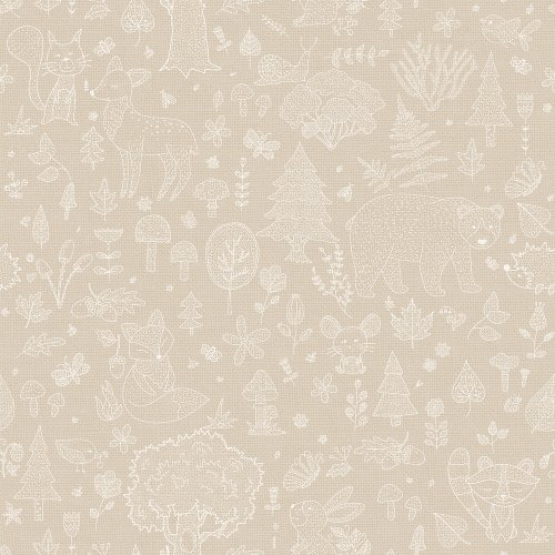 Galerie Forest Kingdom Beige Wallpaper