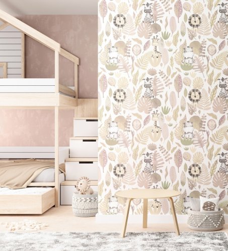 Galerie Mottled Pink Wallpaper Room