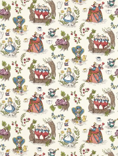 Sanderson Alice in Wonderland Hundreds & Thousands Wallpaper Long