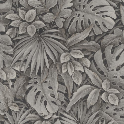 Galerie Eden Jungle Leaves Brown Wallpaper