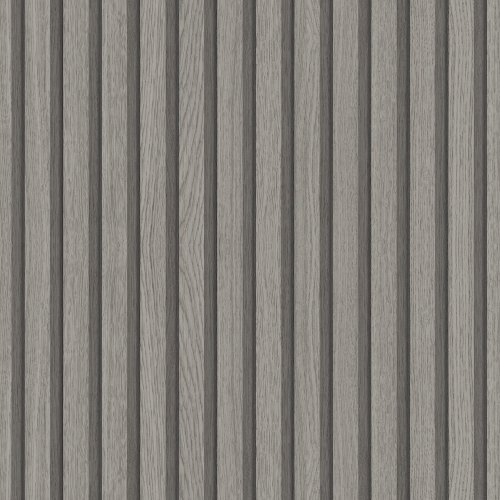 Galerie Eden Wood Stripe Grey Wallpaper