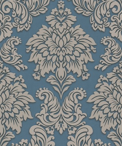 368985 teal damask wallpaper from Lizzy London