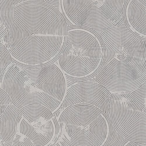 Living Walls Cape Town Circles Silver Wallpaper 379002