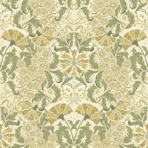 Galerie Öjvind Cream / Olive / Beige Wallpaper